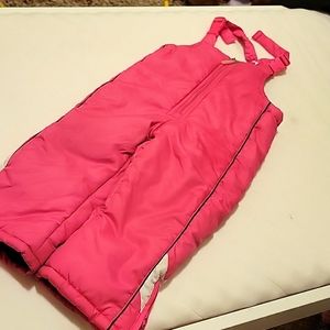 Girls 3T Snow Bib Snow Pants Hot Pink